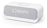 FLYIFE Wecker Bluetooth Lautsprecher Powered By mit Wecker, Stereo-Sound, FM Radio, weißes Rauschen