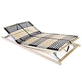 DCRAF Lattenrost Lattenrost Lattenrost mit 42 Leisten 7 Zonen 120x200 cm