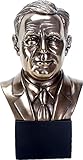 23,5 cm Präsident Franklin D Roosevelt Bronze farbigen Brustumfang