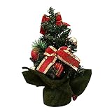 Garneck 1 Stück Mini-Weihnachtsbaum-Dekoration Für Regal Künstliche Kiefer Krippen-Ornamente Feiertags-Tischbäume Weihnachtlicher Dekorativer Baum Weihnachtstischdekoration