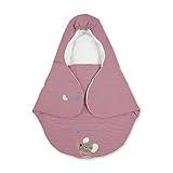 Sterntaler Einschlagdecke, Maus Mabel, Wattiert, Alter: Für Babys ab der Geburt, 75 x 90 cm, Rosa/Mehrfarbig