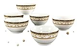 CreaTable, 15088, Serie Majestosa schwarz, Geschirrset Müslischalen 12 cm 6 teilig