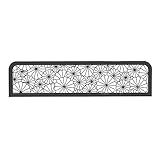 YJEUZCD Esstisch Bildschirme, Eisenwaren Aushöhlen Essplatz Dekorativ Trennwand, Lichtbeständig Restaurant Hotel Niedriger Bildschirm, 30cm Zäune (Farbe : Black-A, Größe : 120cm)