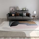 Küchenteppiche Rugs Teppich Boden Grau Abstraktes Geometrisches Muster Teppichboden Für Das Schlafzimmer Langlebig 80X120Cm Teppich Für Balkon Wasserfest Grau