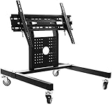 TV Ständer Rollbar TV Bodenständer Standbild LCD-Fernseher Mobile Standbodenständer Display Rotierendes Rack Universal-Regal