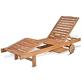 Hecht Sonnen-Liege Resort A Lounger Gartenliege aus Akazienholz