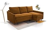 Ecke Robin Schlafsofa | Schlaffunktion | Sofa | kleine Ecke | L-Form Sofa | Wohnzimmer | Modern | Bequem | Rechts/Links (Poso 1, Rechts)