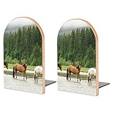 2Er-Pack Buchstütze Pferd Dekorative Buchstützen Bücherregal Bücherhalter Für Regale