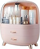 BPILOT Schmink Aufbewahrung 3-lagiger Make-up-Organizer, wasserdichte Kosmetik-Aufbewahrungsbox Für Badezimmer Mit Großer Kapazität, Ordentlicher Desktop-Organizer, 2 Größen, 3 Farben,Large,Pink