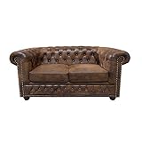 Invicta Interior 17109 Chesterfield Sofa 2-er, Antik Look