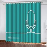 Verdunkelungsvorhang Kinderzimmer Junge Mädchen Blickdichter Ösenvorhang 3D Halloween Schwarze Katze Muster Ösenschal Vorhänge Schlafzimmer Thermo Gardinen Fensterdekor 2Er Set 264X280Cm