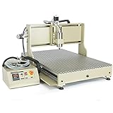 Futchoy Graviermaschine Router Maschine 4 Achse 6090 Graviermaschine Kit USB Router Engraver Kit 2,2 kW Spindelmotor Milling Machine Fräsmaschine Aluminium