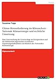 Chinas Herausforderung im Klimaschutz - Nationale Klimastrategie und rechtliche Umsetzung: Eine Untersuchung der Gesetzeslage im Energiesektor und der ... im Rahmen der Nationalen Klimastrategie