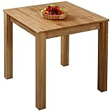 Krok Wood Esstisch Bonn aus Massivholz (Eiche, 75x75x75 cm)