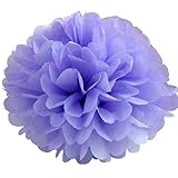 ZHQ Chinesische Papier-Pompons, 10,2 cm, 15,2 cm, 20,3 cm, 25,4 cm, 30,5 cm, 35,6 cm, 40,6 cm, Hellviolett, 15,2 cm cm