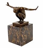 Kunst & Ambiente - Bronzefigur - Mister Universum - signiert - Milo - Der Athlet - Sport Skulptur - Fitness - Kraftsport