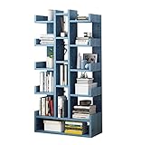 Bücherregal 16 Etagen Bücherregal Boden Haushalt Einfaches Regal Einfache Moderne Studenten Bücherregal Büroschrank Bücherregale Bücherschrank Aufbewahrungsregal ( Color : Blu , Size : 54*19*141cm )