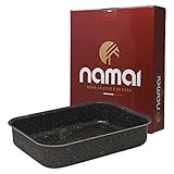 NAMAI - Auflaufform 40cm x 28cm - Lasagne Auflaufform - Geeignet Für Die Spülmaschine - Made In Italy -Aluminium