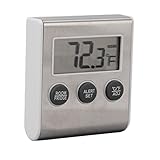 Hosi Gefrierthermometer, Speicherfunktionsunterstützung Alarm Digitales Kühlschrankthermometer mit Magnet für das Labor