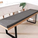 ZINN Premium Bankkissen mit Befestigungsbändern, 90 x 35 cm, 3 cm dickes Schaumstoff-Sitzkissen, Schaukelstuhlkissen, Essbankkissen, für Küchen/Erkerfenster/Garten
