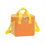 Morbuy Multifunktionale Kühltasche, Langlebige Gross Lunchtasche, Kühltasche Faltbar Kühltaschen für Reisen, Strand, Reise, BBQ, Auto, Camping (Eine Größe,Orange)