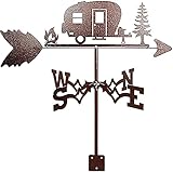 Metall-Wetterfahne, Vintage-Wetterfahne, langlebiger Windrichtungsanzeiger für Outdoor, Garten, Dach, Koppel, Dekoration, Windfahne