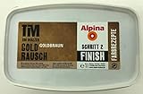 Alpina Farbrezepte Tim Mälzer Gold Rausch FINISH (Schritt 2) 1 Liter für ca. 7-10 m² (Goldbraun)