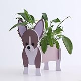 Suitchoi Chihuahua-Geschenke, Chihuahua-Dekoration, Geburtstag oder Weihnachten, Chihuahua-Hunde-Pflanzgefäß, niedliche Tier-Hund-Blumentöpfe für den Außenbereich, Pflanzbehälter, kleiner Chihuahua