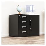 FIONEL Aktenschrank Rollcontainer File Cabinet Metal Data Office-Ablagungsschrank mit Lock-Schublade Niedriger Kabinett Mobile Speicherkabinett Büroschrank (Color : C)