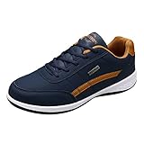 Herren Schuhe Business Herren Schuhe Winter Mit Klettverschluss 720 Schuhe Herren Herren Keilabsatz weiche Sohle Turnschuhe weiche Sohle runde Zehe atmungsaktive Laufschuhe Retro Sneaker Herren Blau