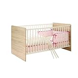 HTI-Living Babyzimmer 2-teiliges Set Wiki Gitterbett und Wickelkommode