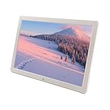 Photo Frame Digitaler Bilderrahmen 17-Zoll-High-Definition-Breitbild-Werbemaschine unterstützt 1080P-Video-HDMI-Eingang Wandkalender Wecker automatische EIN- / Ausschalter