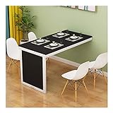 BAWHO Sehr Praktischer Wandtisch Klappbarer Wandtisch Computer Tischküche Tisch Schwarz/Stil 1/120 * 40 * 75 cm