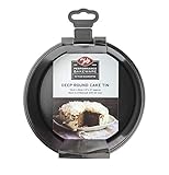 Tala Performance Kuchenform, herausnehmbarer Boden, rund, tief, Karbonstahl von professioneller Stärke, mit Eclipse-Antihaft-Beschichtung, 15 cm, ideal für Kuchen und Feiertagsgebäck