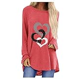 GFPGNDFHG Bluse Damen Kurzarm Tunika ohne arm nachtwäsche Damen Latzhose Damen Bedrucktes Tie-Dye-Langarm-Damenoberteil mit Rundhalsausschnitt S 2XL Damenoberteile Hoodie Kurzarm Damen Langarmshirt