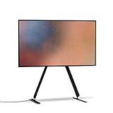 Pedestal Linked Tall TV Ständer Hoch für Fernseher 40 bis 70 Zoll | Hochwertiger TV Standfuß für Wohnzimmer | Hoher TV Stand | Einzigartiger Fernsehständer | TV Erhöhung (Schwarz)