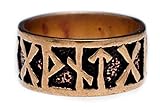 Windalf Wikinger Ring FUTHARK 9 mm Runen-Ring Nordische Mythologie Edle Bronze (Bronze, 66 (21))