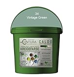 Contura BeGreen 1,5Kg. Kreidefarbe Shabby Chic Möbellack Lack Möbel Farbe Holzlack Natur (34 Vintage Green)