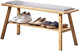 TJYXF Schuhregal, multifunktionales Schuhregal, Aufbewahrungsschuhregal für den Eingangskanal, Sitzbank, Schuhbank (Farbe: Natur) (Null Natur)