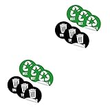 Cabilock 2 Sätze 6 Müllklassifizierungsetiketten Mülltonnenetiketten Müllsortierung Recycling-Aufkleber Aufkleber Großer Behälter Mülleimer Für Den Außenbereich Große Mülltonne