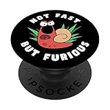 Not Fast But Furious Lustige Schnecke PopSockets mit austauschbarem PopGrip