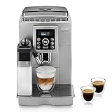 De'Longhi ECAM 23.466.S Perfetto Kaffeevollautomat mit LatteCrema Milchsystem, Cappuccino und Espresso auf Knopfdruck, Digitaldisplay mit Klartext, 2TassenFunktion, großer 1,8 l Wassertank, silber