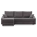 Ecksofa Dorma mit schlaffunktion, einfacher Aufbau, modernes Design, polstermöbel. Schlafcouch zum Wohnzimmer. Widerstandsfähiges, Minimalistisches Design (POSO 022)