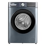 CHiQ CFL100-14586IM3XB Waschmaschine Frontlader/ 10 kg/15 Min Schnellwasch/AI Smart Wash/Schlankes Design/Inverter-Motor/Dampffunktion/große Trommel/Kindersicherung/Grau