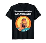 Sommerlicher Sonnenaufgang schmeckt besser mit einem sprudelnden fruchtigen Soda T-Shirt