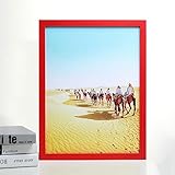 XQSSB Bilderrahmen Fotorahmen Bildergalerie Eine Vielzahl Von Stilen Wand 27,5 × 35,5 cm Rot