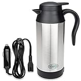 HEYNER® Auto Wasserkocher Edelstahl Reisewasserkocher Warmhaltefunktion 750ml 12V Zigarettenanzünder