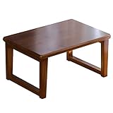 XIBANY Niedriger Tisch, japanischer Stil, Innen-Couchtisch, Massivholz-Lazy-Tisch, ergonomisch gestaltetes L-Bett, Sofa, Wohnzimmer, Büro/#2/70 cm * 45 cm Feito NA China