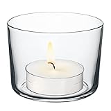 Teelichthalter 12er Set Glas 150 ml, Kerzenständer Hochzeitsdeko, Teelichtgläser 82mm für Tisch, Wohnzimmer Deko, Windlichter für Maxi Teelichter