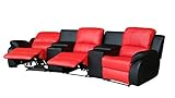 Mapo Möbel Ledersofa Kinosofa Relaxcouch Fernsehsofa 5129-Cup-3-8401-S